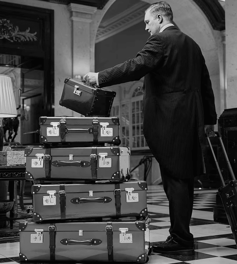 Winston Churchill used Globe-Trotter luggage when he was Chancellor of the Exchequer
